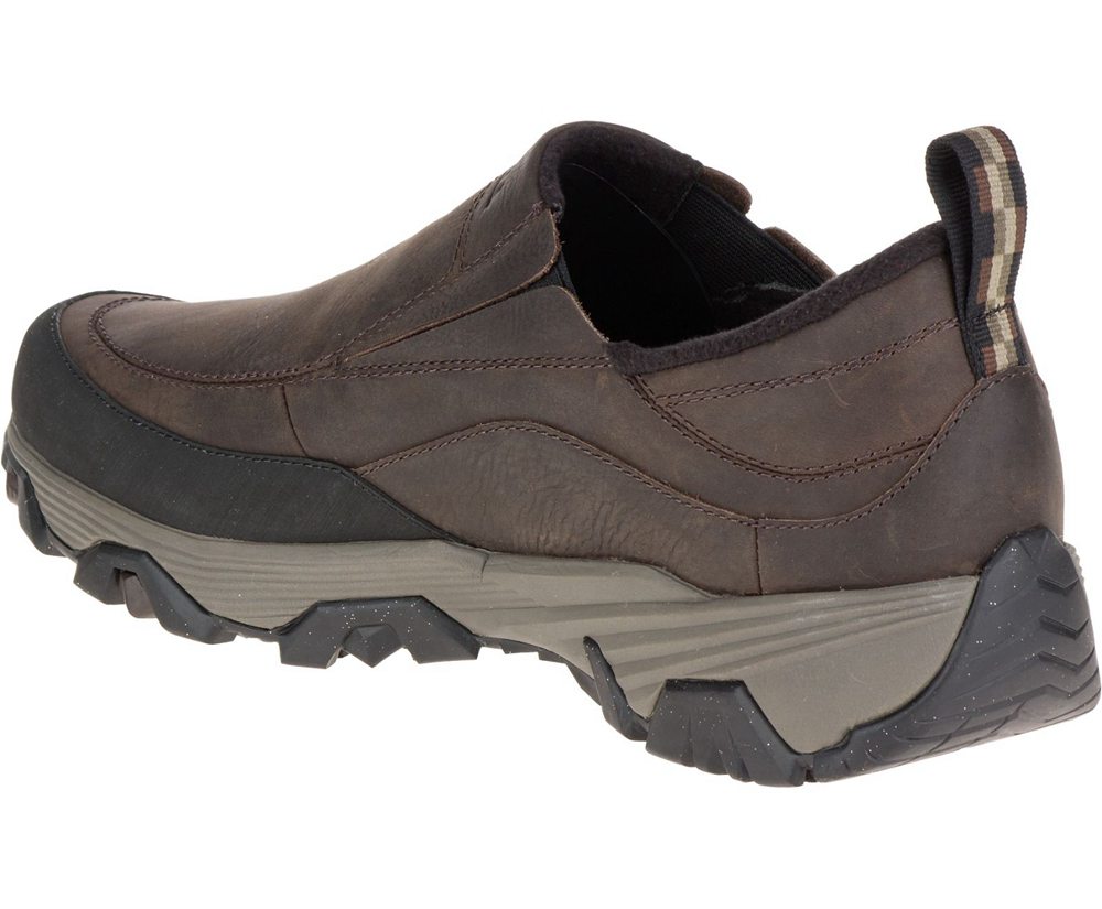 Merrell Slip Ons Brown - ColdPack Ice+ Moc Waterproof - Mens 95TCIYURS